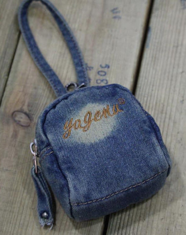 Denim Jean Womens Mens Mobile Bag Wristlet Bags Jean Blue Clutch Purse For Women