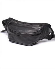 Brown MENS LEATHER 8 inches FANNY PACK Black Chest Bag BUMBAG Bag WAIST Bag For Men