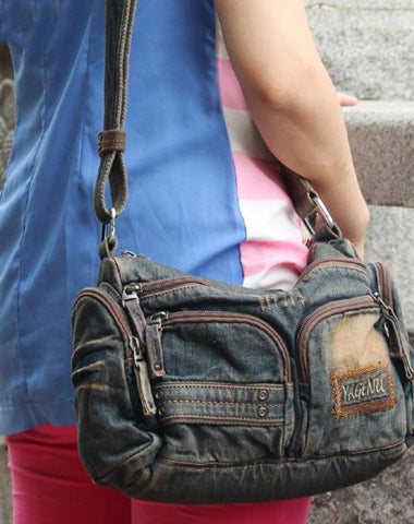 Blue Denim Mens Womens Side Bag