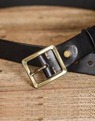 Casual Handmade Leather Simple Leather Belts Mens Black Belts Men Brown Leather Belt for Men