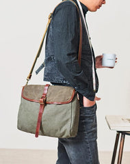 Fashion Canvas Mens Side Bag Canvas Messenger Bags Canvas Satchel Courier Bag for Men