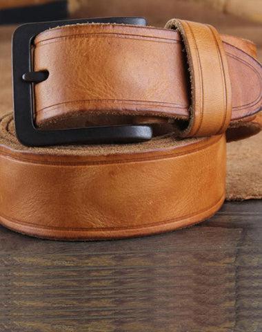 Genuine Leather Punk Rock Biker Trucker Mens Belt Men Black Coffee Belt for Men