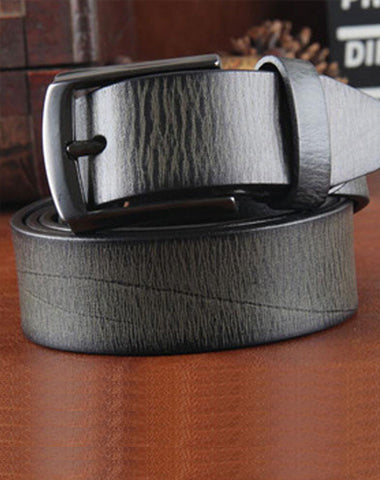 Genuine Leather Punk Rock Biker Trucker Mens Belt Men Black Coffee Belt for Men