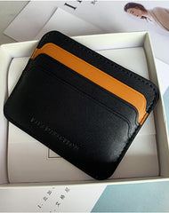 Cute Women Green Vegan Leather Card Holders Slim Card Wallet Minimalist Credit Card Holder For Women