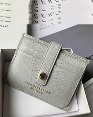 Cute Women Coffee Sheepskin Card Holder Slim Card Wallet Coffee Small Card Holder Credit Card Holder For Women