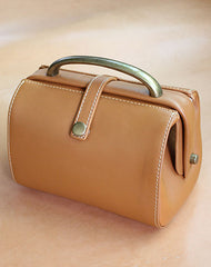 Handmade Womens Blue Leather Mini Doctor Handbags Shoulder Purses Black Doctor Purses for Women