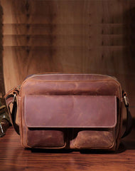 Vintage LEATHER MENS COURIER BAG Postman BAG SIDE BAG 10 inches MESSENGER BAG FOR MEN