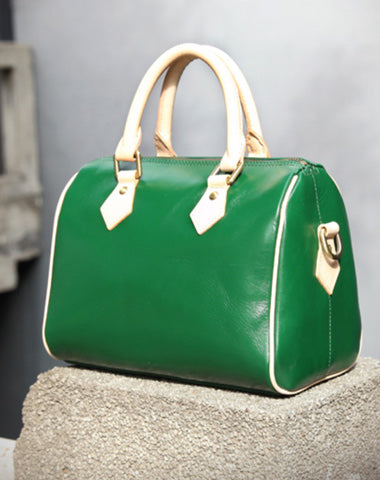 Louis Vuitton Vintage - Epi Speedy 25 Bag - Green - Leather