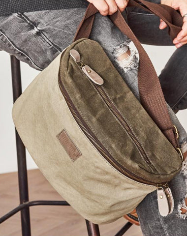 Canvas Mens Messenger Bag Canvas Side Bag Saddle Canvas Courier Bag for Men