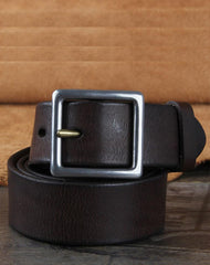 Genuine Leather Punk Rock Biker Trucker Mens Belt Men Black Coffee Belt for Men