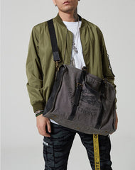 Fashion Canvas Leather Mens Weekender Bags Travel Bag Canvas Duffle Bag For Men