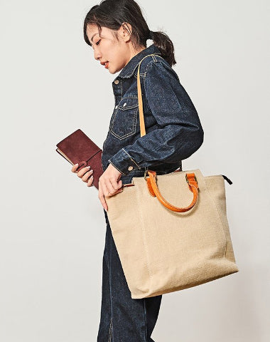 Vintage Canvas Mens Womens Tote Handbag Canvas Shoulder Messenger Bags for Men Women
