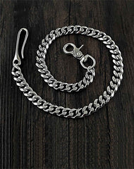 19'' SOLID STAINLESS STEEL BIKER SILVER WALLET CHAIN Sliver LONG PANTS CHAIN jeans chain jean chain FOR MEN