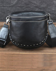Black MENS LEATHER FANNY PACK Messenger Bag BUMBAG Side Bag WAIST BAGS Belt Pouch For Men