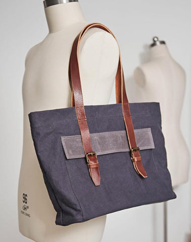 Leather Canvas Mens Womens Green Tote Bag Canvas Handbag Messenger Bag Canvas Tote for Men Women