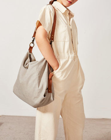 Canvas Mens Womens Messenger Shoulder Bag Canvas Tote Shoulder Bag for Men Women