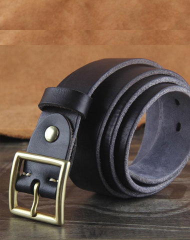Genuine Leather Punk Rock Biker Trucker Mens Belt Men Black Coffee Belt for Men