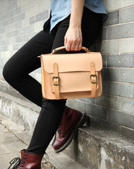 Handmade Womens Green Leather Satchel Shoulder Bag Cambridge Structured Satchel Handbag Purse for Men