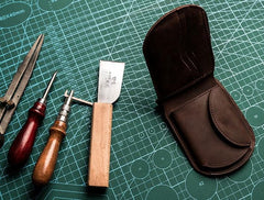 Cool Leather Men Small Wallet Bifold Vintage billfold Wallet for Men