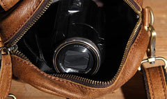 Leather Mens Belt Pouch Small Cases Waist Bags Belt Bag Shoulder Bag for Men