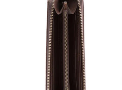 Cool Leather Long Wallets for Men Zipper Long Wallet