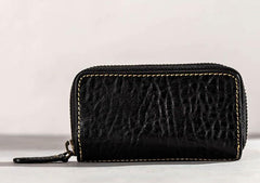 Leather Men Small Key Wallet Bifold Small Keyring billfold Wallet for Men