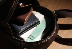 Vintage Leather Mens Cool Small Messenger Bag Shoulder Bag for Men