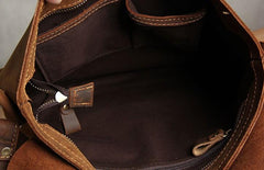 Vintage Leather Mens Messenger Bag Shoulder Bag Crossbody Bag for Men